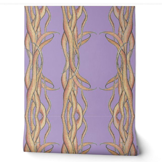 *'Forest Moon' design, (Pale-Purple) Wallpaper (Unrolling)
