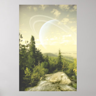 Forest Moon Poster