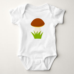 Forest mushroom baby bodysuit