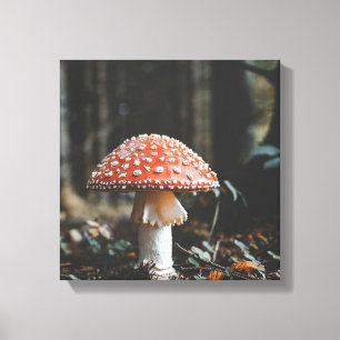 Forest Mushroom Canvas Print