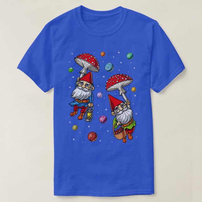 Forest Mushroom Gnomes 1 T-Shirt (Design Front)