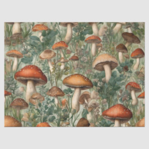 Forest Mushrooms Cottagecore Tissue Paper