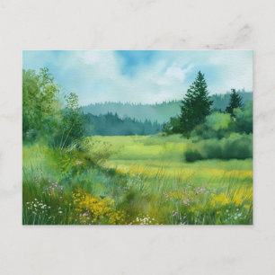 Forest Nature Scene Postcard