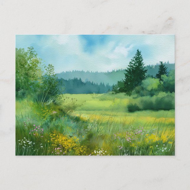 Forest  Nature Scene  Postcard (Front)