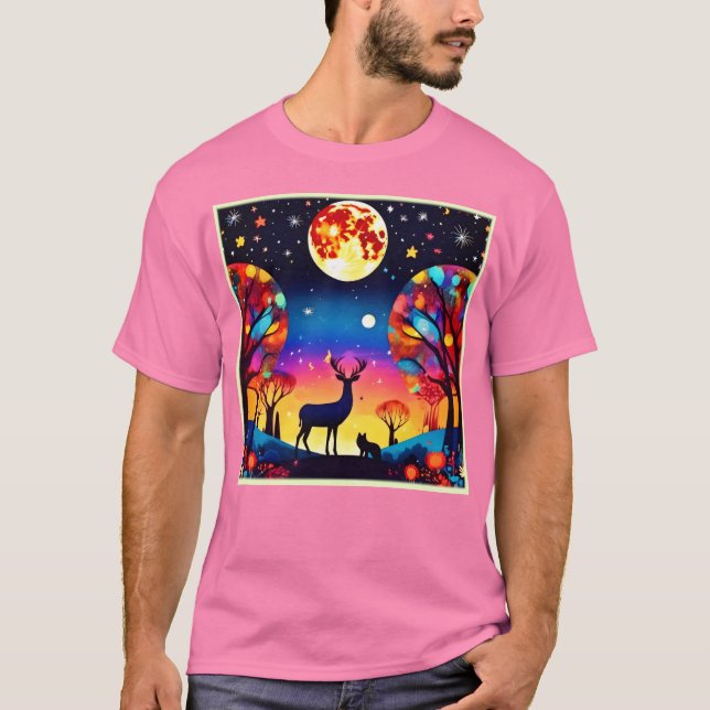 Forest Night Glow T-Shirt (Front)