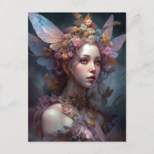 Forest Nymph Fairy Girl Fantasy Art Postcard