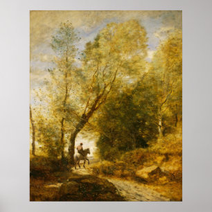 Forest of Coubron - Jean-Baptiste- Corot Fine Art Poster