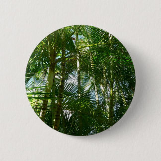 Forest of Palm Trees Tropical Nature 6 Cm Round Badge