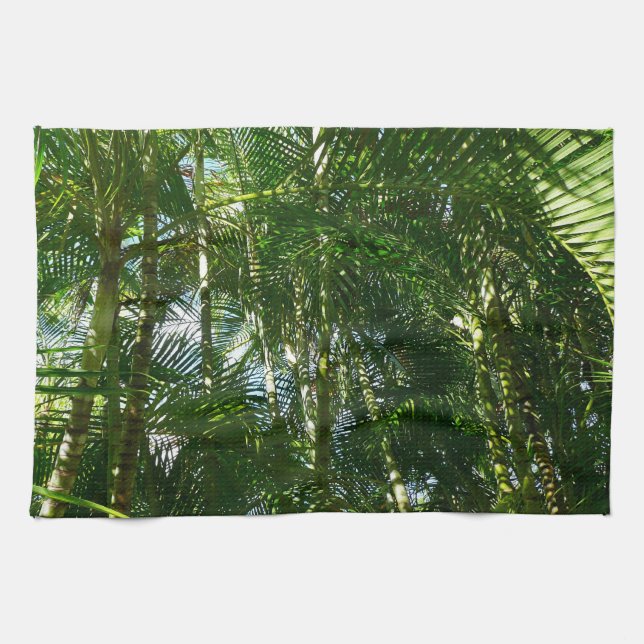 Forest of Palm Trees Tropical Nature Tea Towel (Horizontal)