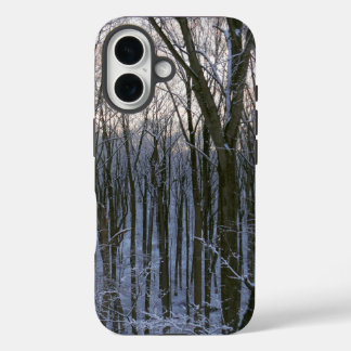Forest of Snowy Trees iPhone 16 Case