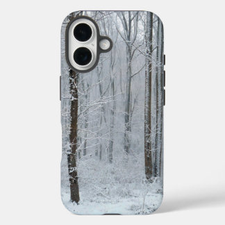 Forest of Snowy Trees iPhone 16 Case