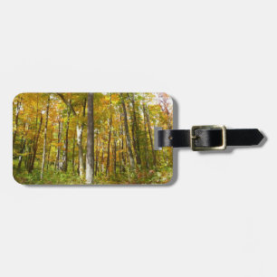 Forest of Yellow Leaves Autumn Landscape Luggage Tag