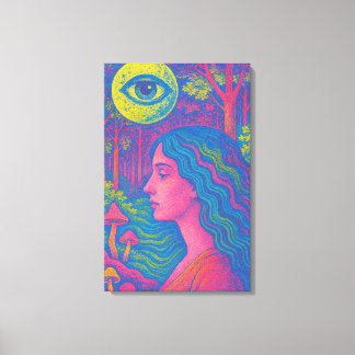 Forest Oracle – Psychedelic Vision Canvas Print