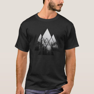 Forest Outdoor Natural Trees Retro Minimalism Camp T-Shirt