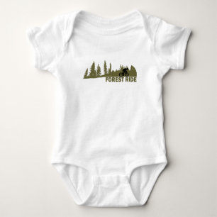 Forest outdoors ride mountan biking baby bodysuit