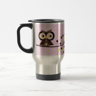 Forest Owl 15 oz. Stainless steel Travel Mug Cup