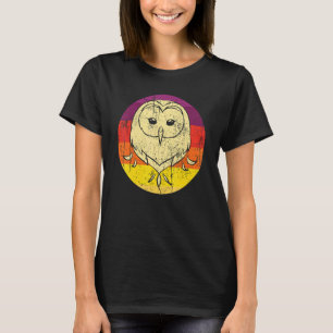 Forest Owl Wise Bird Animal Retro Owl 1 T-Shirt