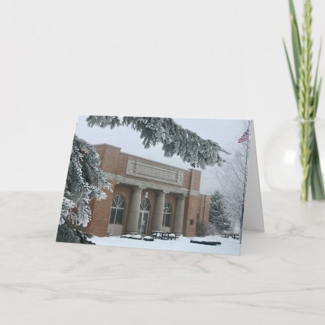 Forest Park School Blank Greeting Card (Front)