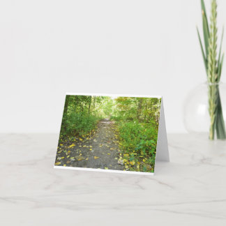 Forest Path Blank Note Card