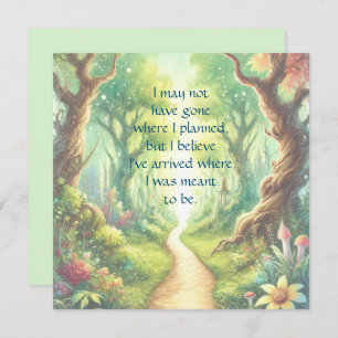Forest Path & Quote Card