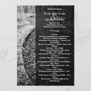 Forest Path Wedding Program Programme