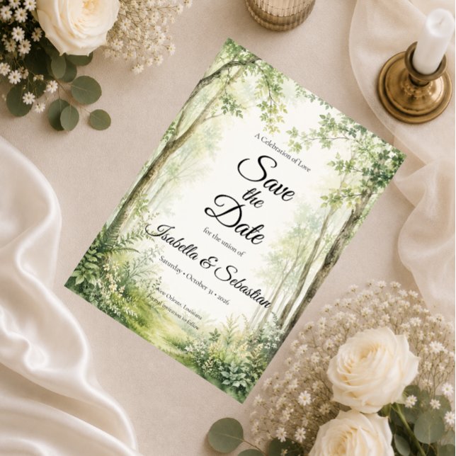 Forest Path Wedding Save The Date (Creator Uploaded)