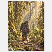 Forest Paths Bigfoot Magnet