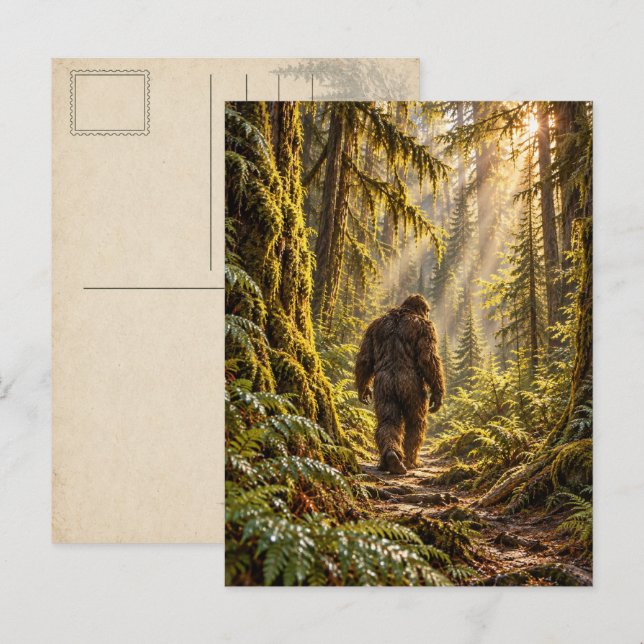 Forest Paths Bigfoot Postcard (Front/Back)
