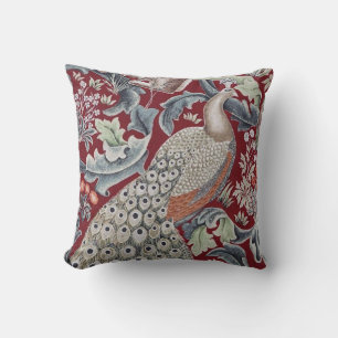 Forest Peacock, William Morris Cushion