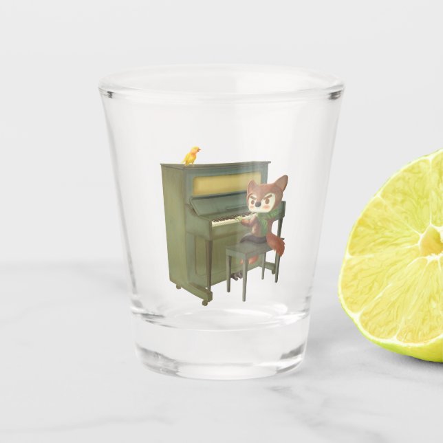 Forest Piano Concert Shot Glass (Front)