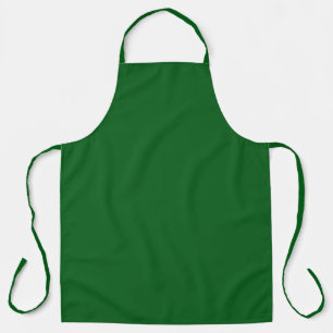 Forest Pine Green Solid Colour Apron
