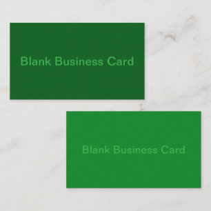 Forest Pine Green Solid Colour Business Card