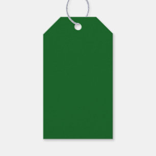 Forest Pine Green Solid Colour Gift Tags