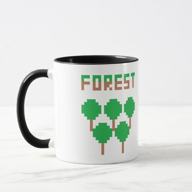 Forest Pixelated Mug (Left)