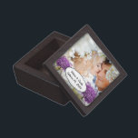 Forest Purple Heart Leaf Tree Wedding Keepsake Box<br><div class="desc">Forest Purple Heart Leaf Tree Wedding</div>