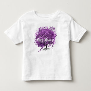 Forest Purple Heart Leaf Tree Wedding Toddler T-Shirt