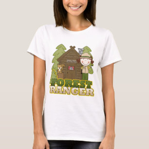 Forest Ranger - Brunette Girl T-Shirt
