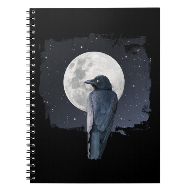 Forest Raven Cold Moon Notebook (Front)