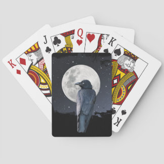 Forest Raven Cold Moon Playing Cards