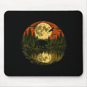 Forest retro nature wildlife outdoor  mouse pad