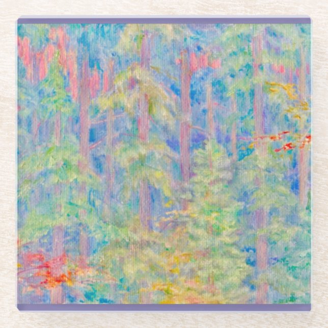 Forest Reverie Glass Coaster (Front)