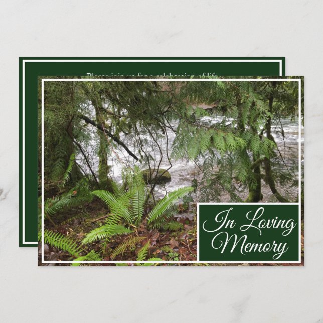 Forest River Memorial Service Announcement (Front/Back)