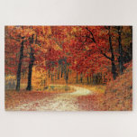 Forest Road - Fall - Beautiful - Jigsaw Puzzle<br><div class="desc">Forest Road - Fall</div>