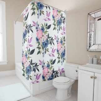 Forest roses- big rose shower curtain