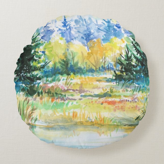 Forest Round Cushion (Front)