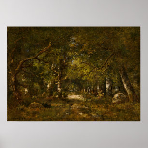 Forest Scene - Diaz de la Peña Fine Art Poster