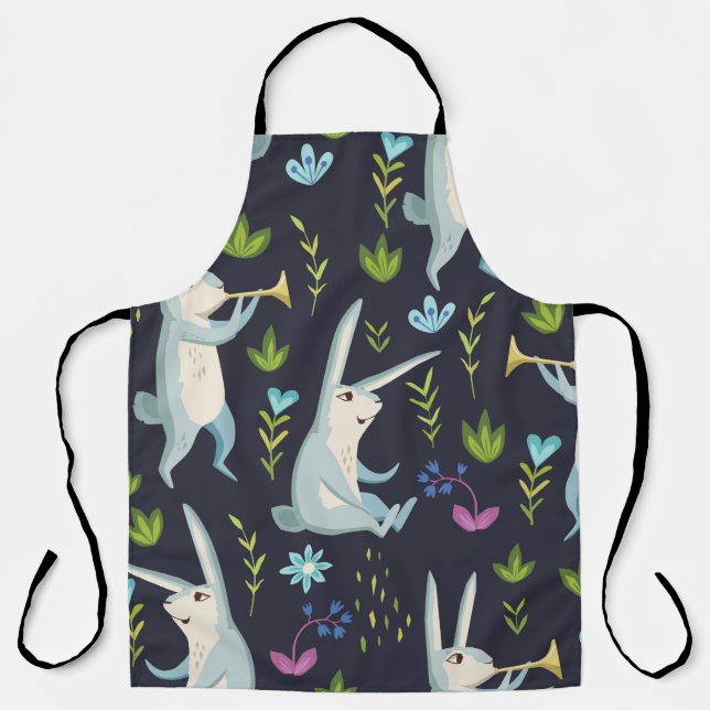 Forest. seamless pattern apron (Front)