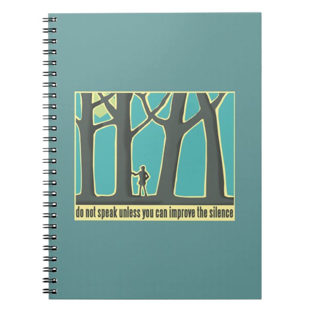 Forest Silence Spiral Notebook (Front)