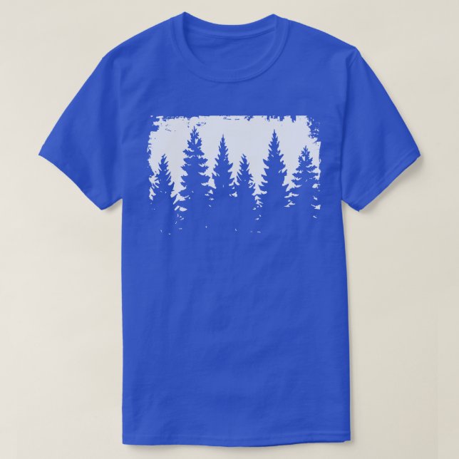 Forest Silhouette Illustration T-Shirt (Design Front)