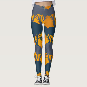 Forest Silhouette Pattern Leggings